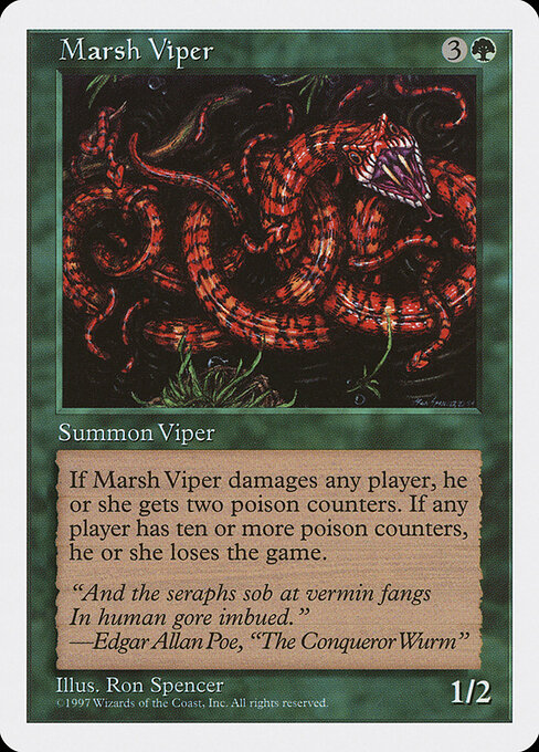 Marsh Viper - Magic: The Gathering 5ED #315