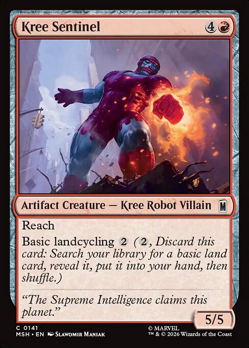 Kree Sentinel - Magic: The Gathering MSH #141