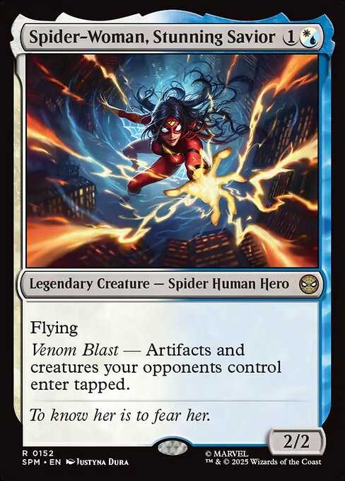 Spider-Woman, Stunning Savior - Magic: The Gathering SPM #152