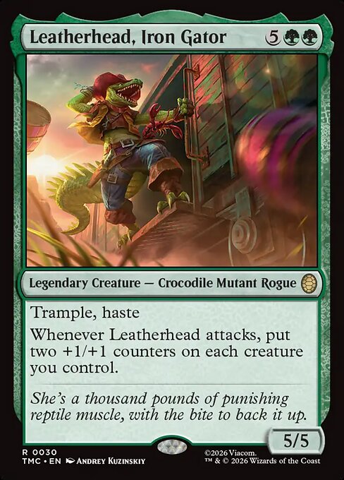 Leatherhead, Iron Gator - Magic: The Gathering TMC #30