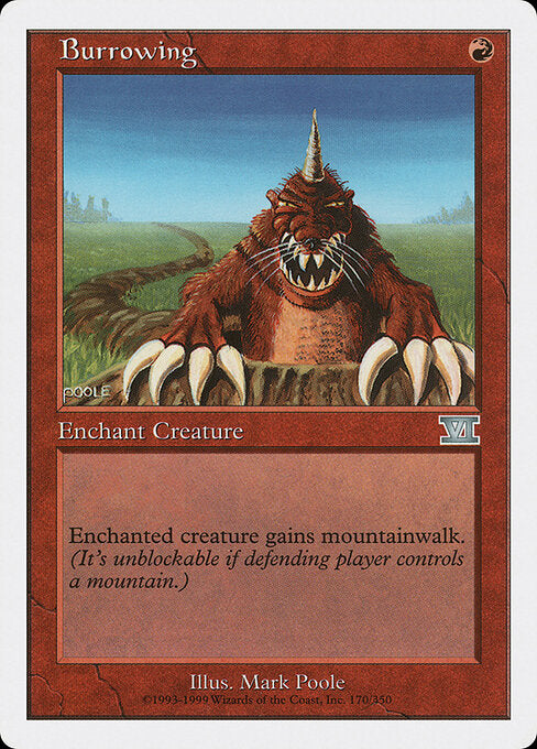 Burrowing - Magic: The Gathering 6ED #170