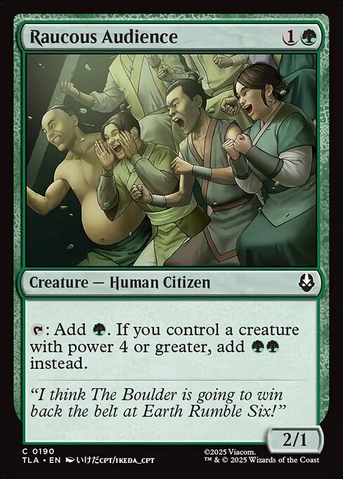 Raucous Audience - Magic: The Gathering TLA #190
