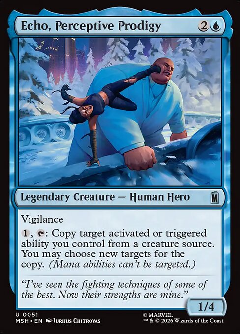 Echo, Perceptive Prodigy - Magic: The Gathering MSH #51