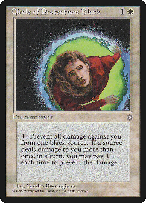Circle of Protection: Black - Magic: The Gathering ICE #12