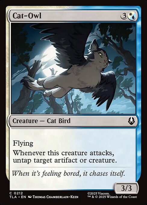Cat-Owl - Magic: The Gathering TLA #212