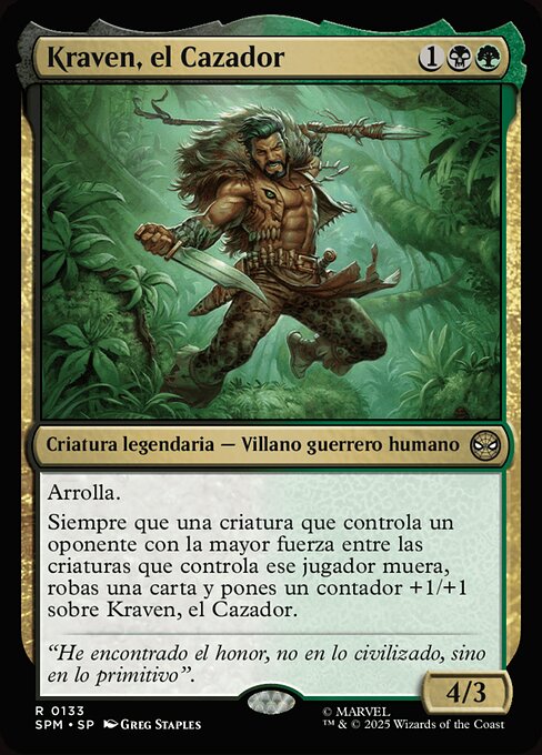 Kraven the Hunter · SPM #133 · ES