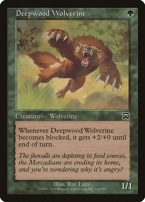 Deepwood Wolverine - Magic: The Gathering MMQ #242