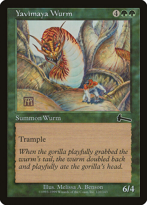 Yavimaya Wurm - Magic: The Gathering ULG #120