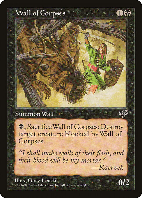 Wall of Corpses - Magic: The Gathering MIR #151
