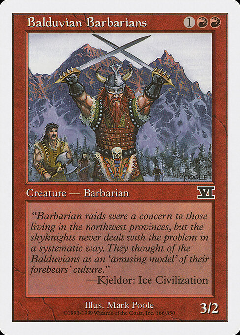 Balduvian Barbarians - Magic: The Gathering 6ED #166