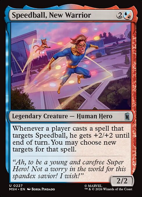 Speedball, New Warrior - Magic: The Gathering MSH #227