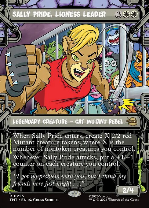 Sally Pride, Lioness Leader - Magic: The Gathering TMT #225