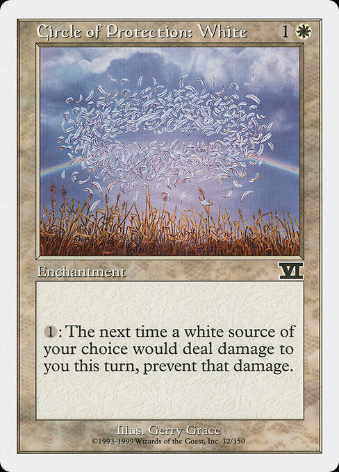 Circle of Protection: White - Magic: The Gathering 6ED #12