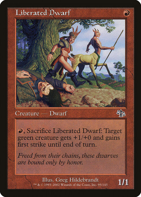 Liberated Dwarf - Magic: The Gathering JUD #95