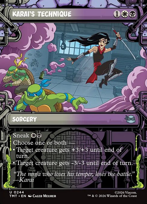 Karai's Technique - Magic: The Gathering TMT #244
