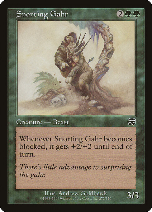 Snorting Gahr - Magic: The Gathering MMQ #272