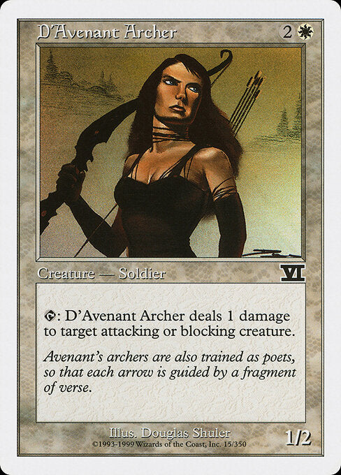D'Avenant Archer - Magic: The Gathering 6ED #15