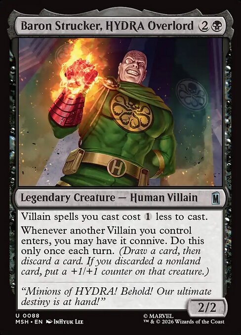 Baron Strucker, HYDRA Overlord - Magic: The Gathering MSH #88