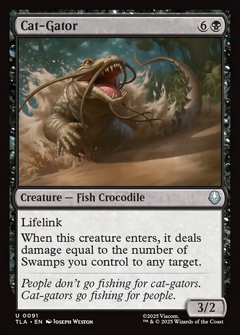 Cat-Gator - Magic: The Gathering TLA #91