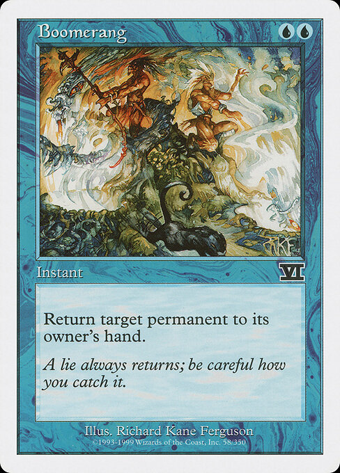 Boomerang - Magic: The Gathering 6ED #58