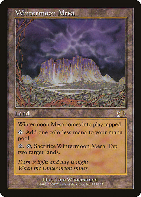 Wintermoon Mesa Prophecy PCY