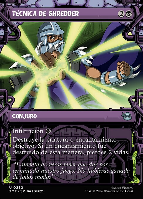 Shredder's Technique · TMT #232 · ES