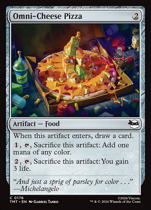Omni-Cheese Pizza - Magic: The Gathering TMT #176