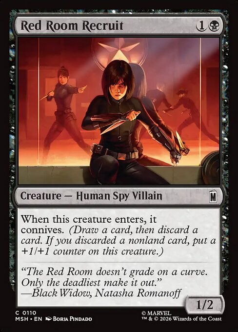Red Room Recruit - Magic: The Gathering MSH #110
