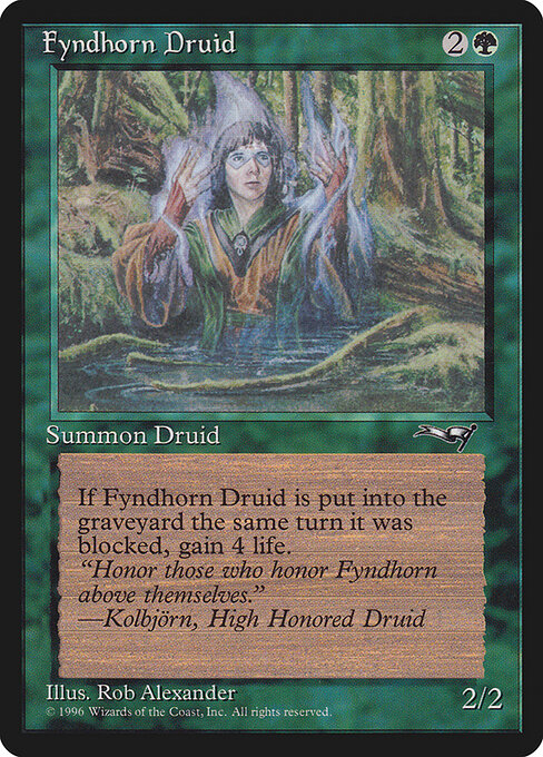 Fyndhorn Druid - Magic: The Gathering ALL #90b
