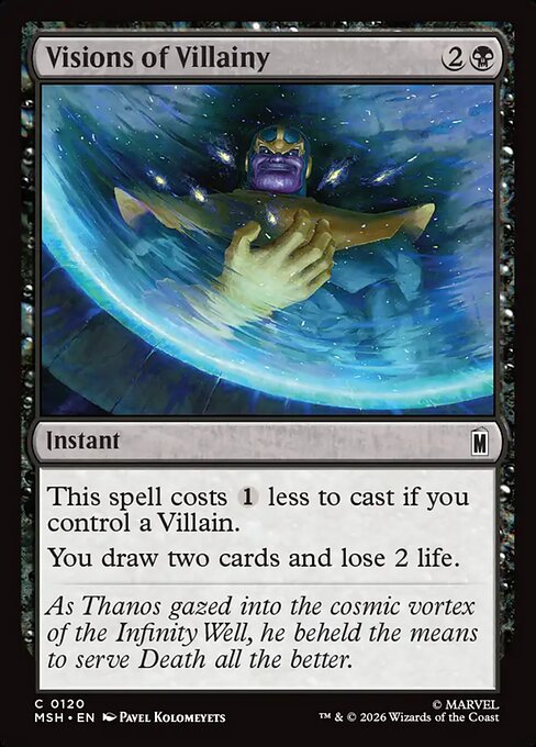 Visions of Villainy - Magic: The Gathering MSH #120