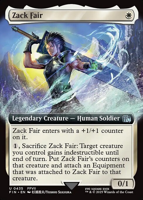 Zack Fair - Magic: The Gathering FIN #435