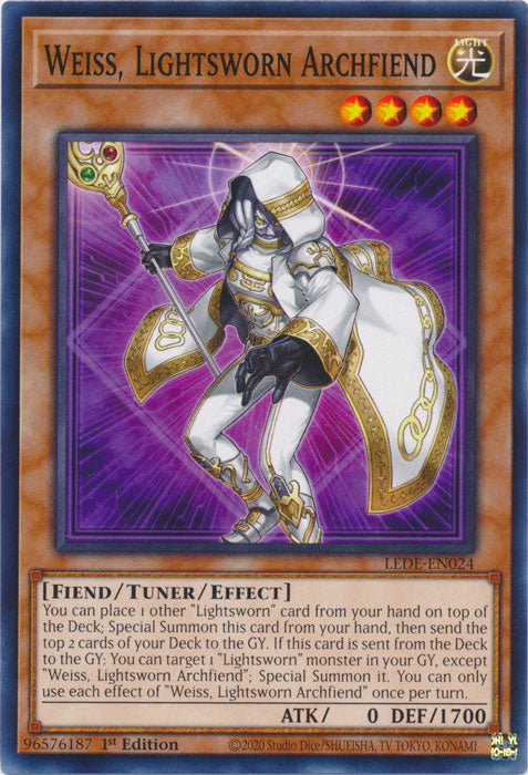 Weiss, Lightsworn Archfiend - LEDE-EN024