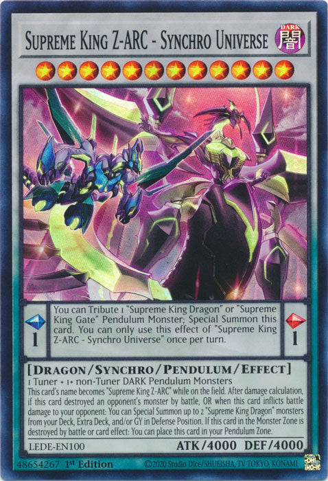 Supreme King Z-ARC - Synchro Universe - LEDE-EN100