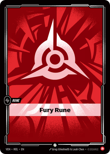Fury Rune - Riftbound TCG VEN #R01
