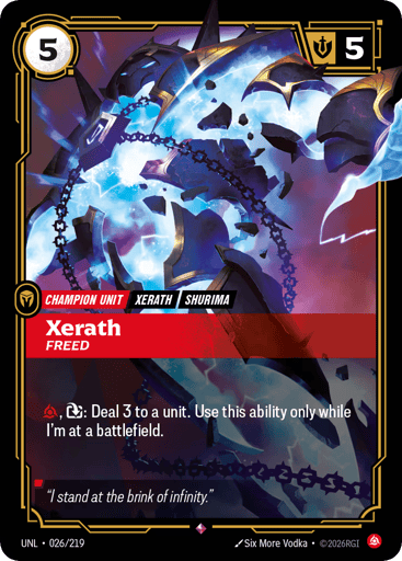 Xerath, Freed - Riftbound TCG UNL #26