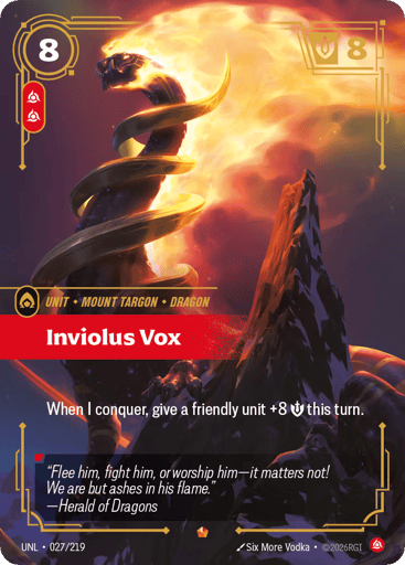 Inviolus Vox - Riftbound TCG UNL #27