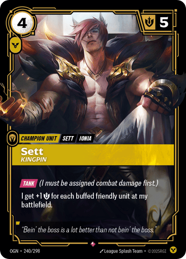 Sett, Kingpin - Riftbound TCG OGN #240