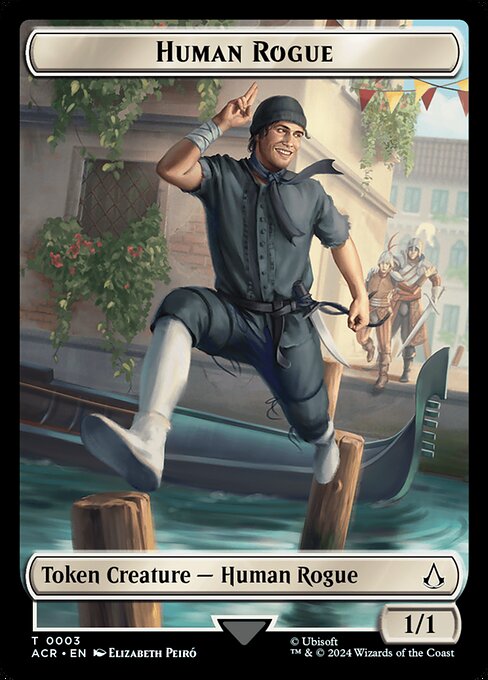 TACR - Assassin // Human Rogue Double-Sided Token