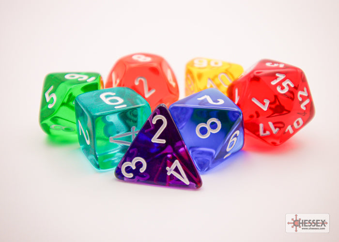 Chessex - Prism Translucent Polyhedral 7-Die Set