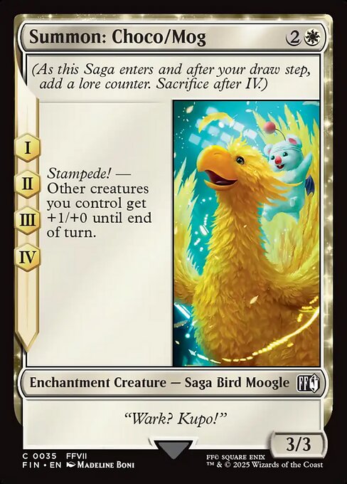 Summon: Choco/Mog - Magic: The Gathering FIN #35