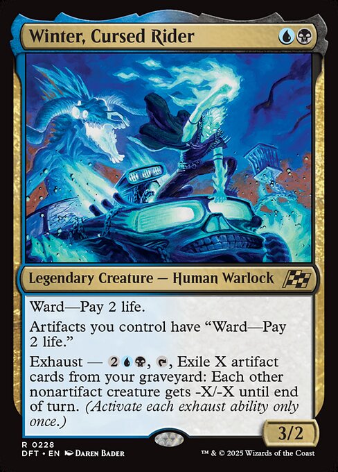 Winter, Cursed Rider - Magic: The Gathering DFT #228