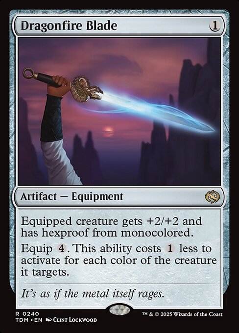 Dragonfire Blade - Magic: The Gathering TDM #240