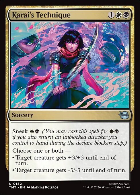 Karai's Technique - Magic: The Gathering TMT #152
