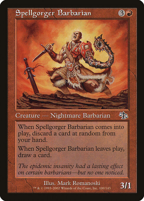 Spellgorger Barbarian - Magic: The Gathering JUD #100