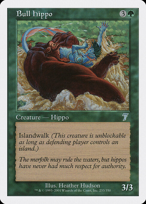 Bull Hippo - Magic: The Gathering 7ED #233