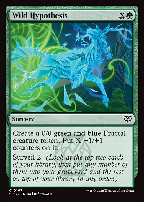 Wild Hypothesis - Magic: The Gathering SOS #167