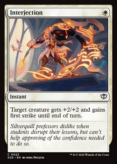 Interjection - Magic: The Gathering SOS #22
