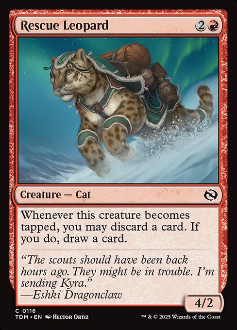 Rescue Leopard - Magic: The Gathering TDM #116