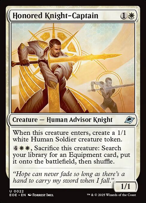 Honored Knight-Captain - Magic: The Gathering EOE #22