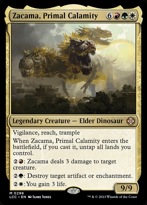Zacama, Primal Calamity The Lost Caverns of Ixalan Commander lcc